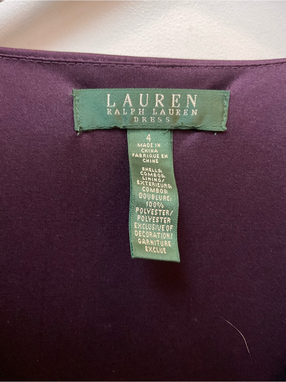 Lauren Ralph Lauren Purple Pleated Charmeuse Dress - Picture 7 of 10